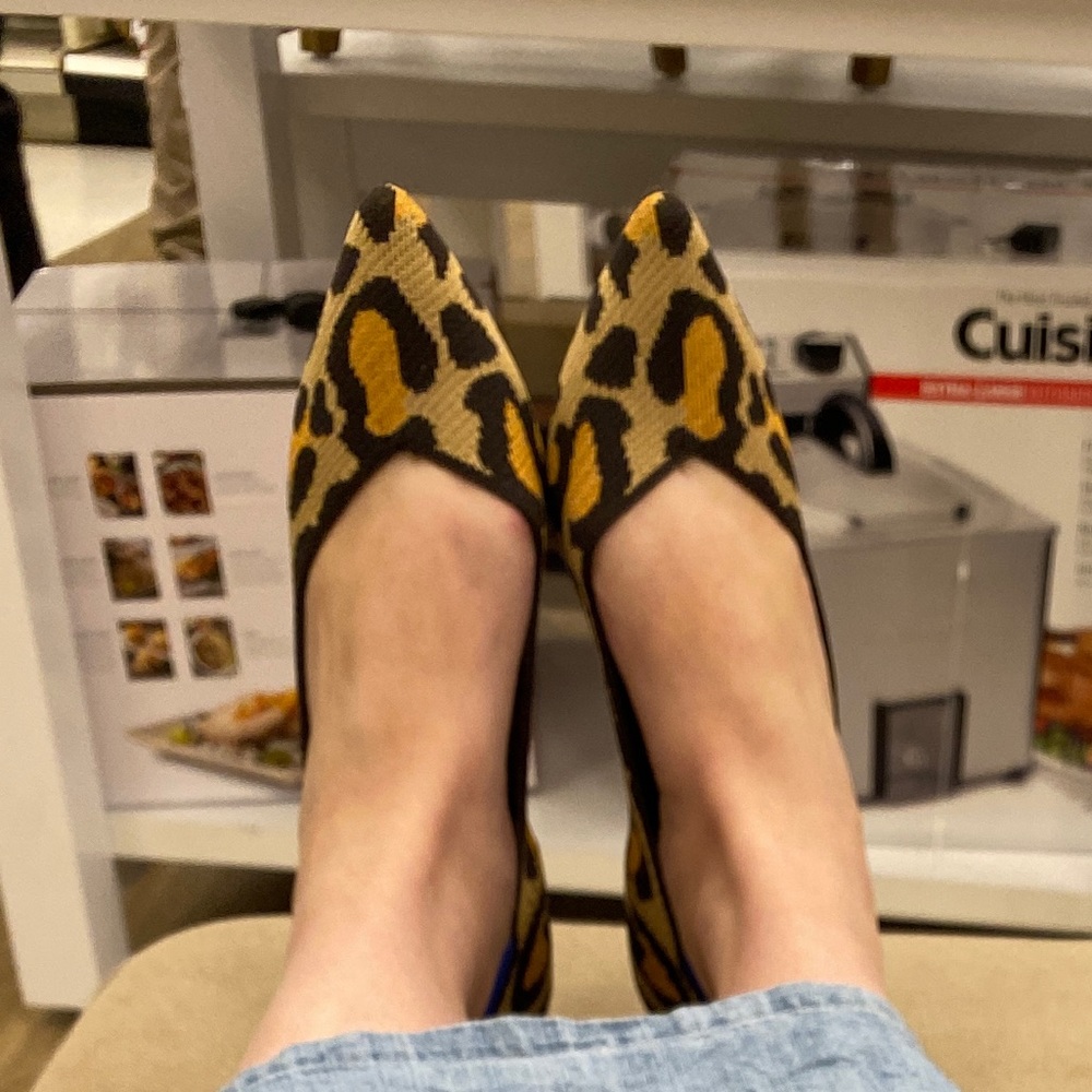 Roth’s big cat pointed toe flats